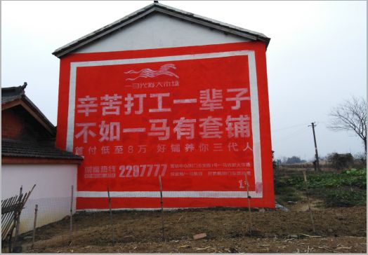 大新一马光彩墙体广告