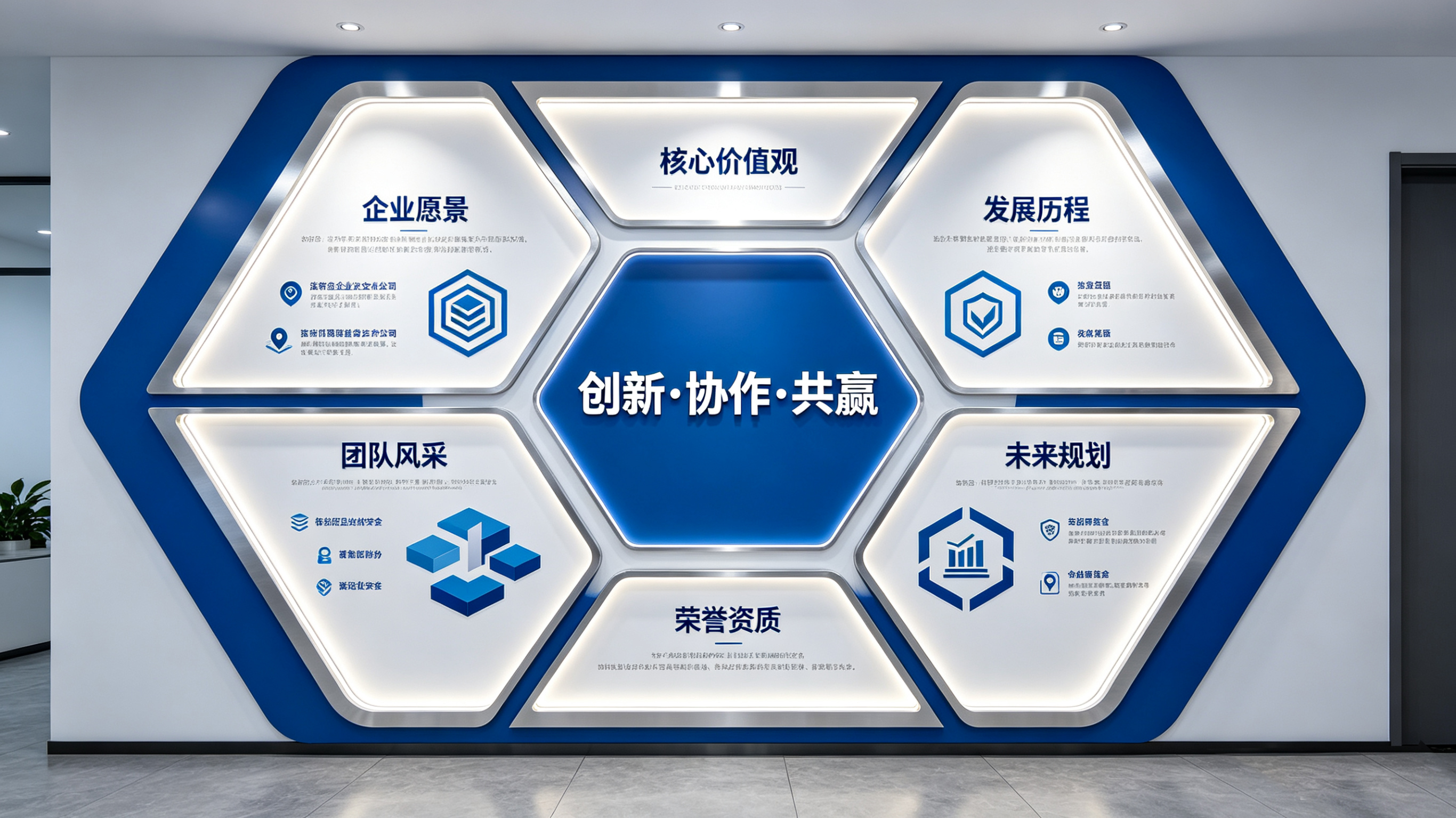 大新企业文化墙六边形避坑指南（新手常犯5个错误）